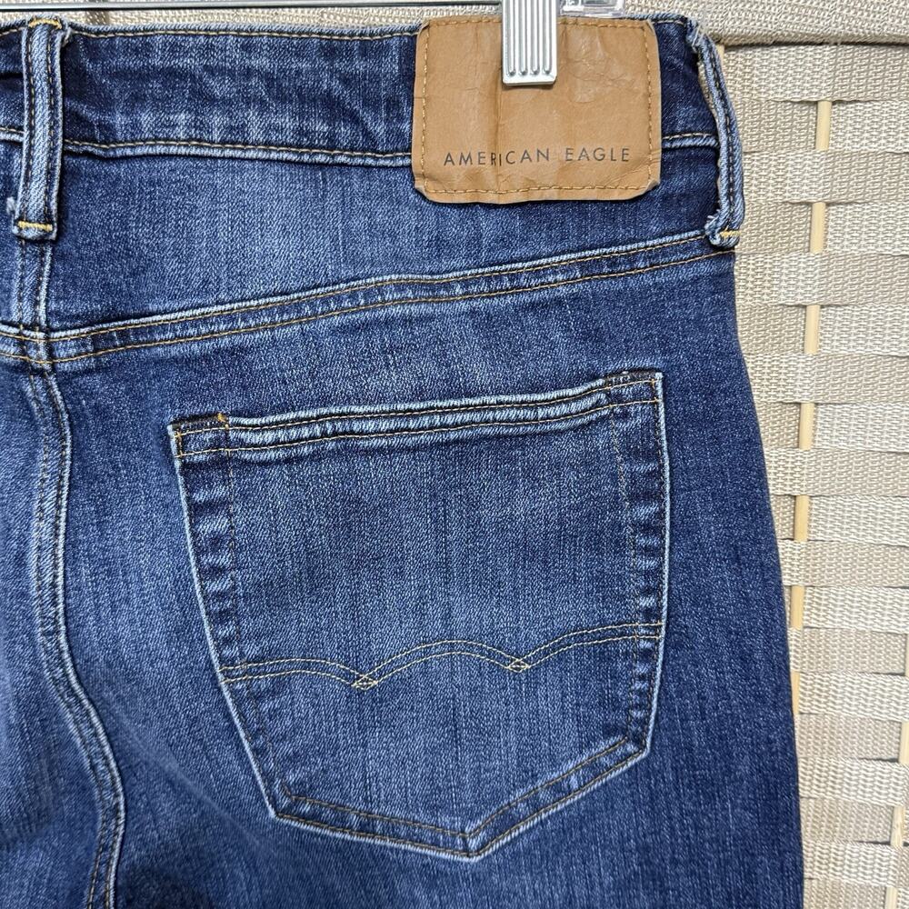 American Eagle SLIM Jeans Men’s Size 32x32 Blue Medium Wash Flex Stretch Denim - Picture 5 of 11